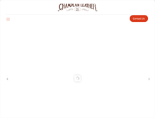 Tablet Screenshot of champlainleather.com